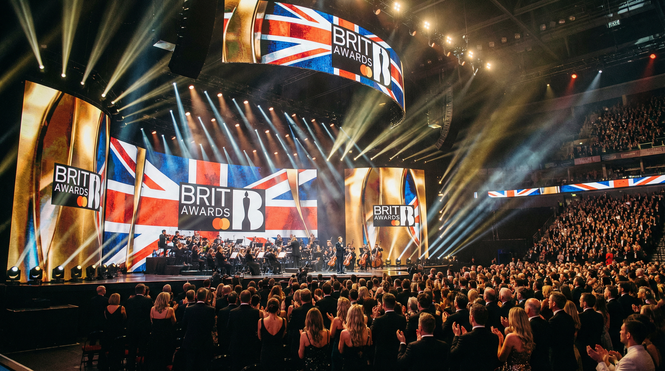 BRIT Awards 2026 stage at Co-op Live, Manchester